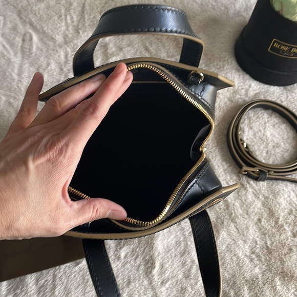 Maria Lamanna Black Luxury Leather made in Italy handbag new without tags. - Picture 6 of 11